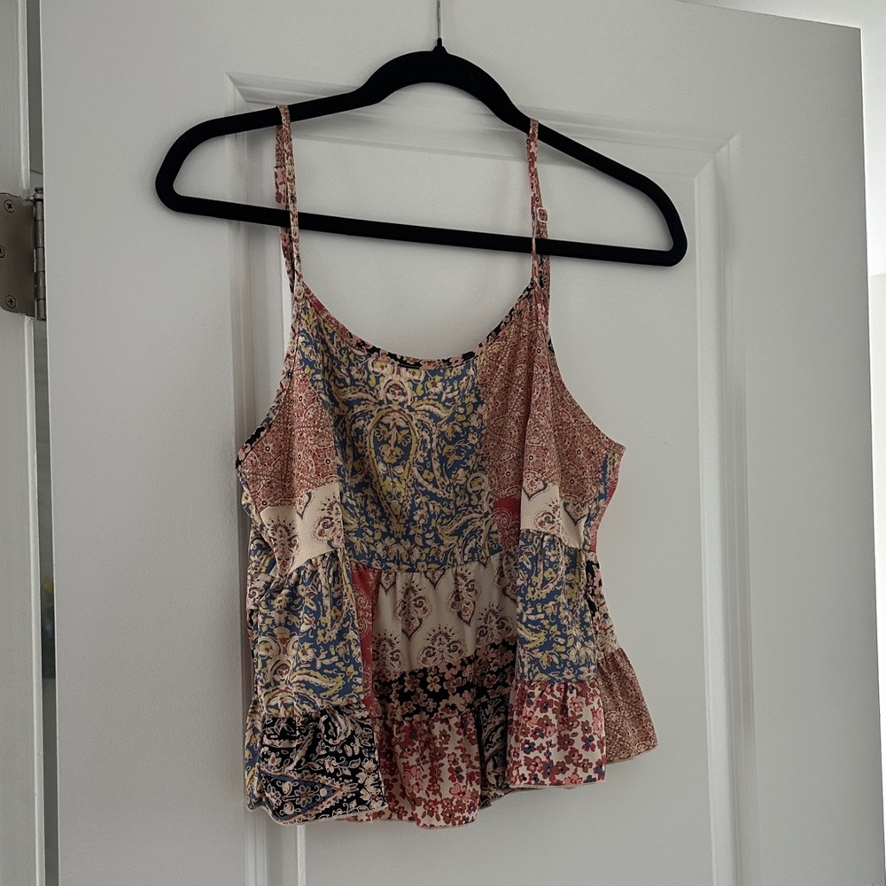 Altar'd State Multicolor Patchwork Camisole - image 1